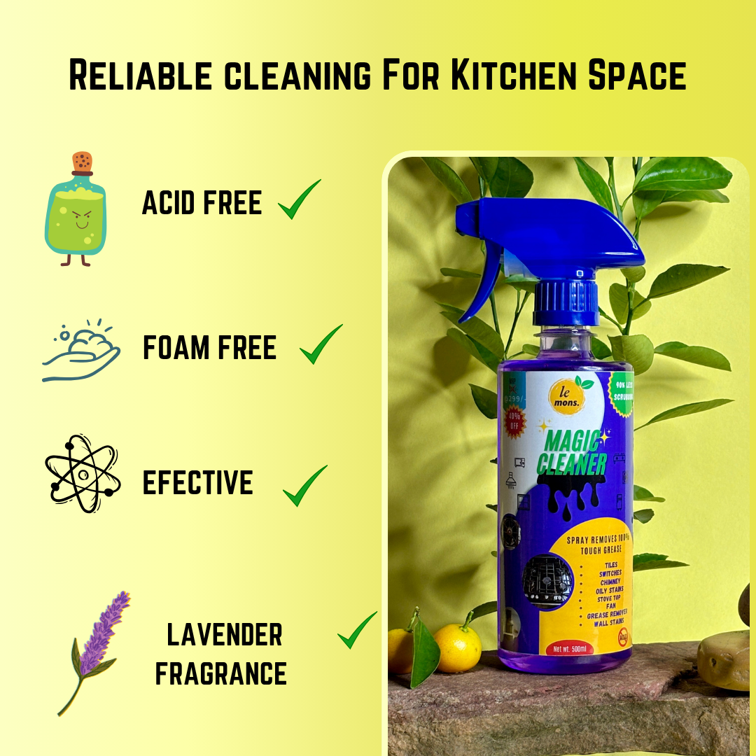 Eco Friendly Kitchen cleaner & Oily Stain remover